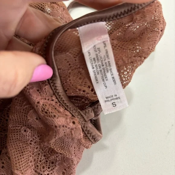 Lace Camisole Top in Brown - Picture 7 of 8